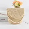 Bolso Tejido de Paja Nuevo Bolso Pequeño tipo Bandolera para Niños Bolso Grande de Hombro para Teléfono Móvil Bolso Juguete Tejido a Mano Billetera para Niña
