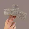 Pasador de Perla Incrustado con Diamantes Coreano, Diseño de Lujo de Moda, Pinza de Garra para la Parte Trasera de la Cabeza, Accesorio de Moda de Personalidad Nicho al por Mayor