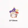 Pendente Fantasma Aranha Múmia de Halloween Acessórios de Liga de Zinco com Óleo Gotejante Colar Brincos Pingente Chaveiro