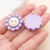 Mistura de 20 Tipos de Resina Desenho Animado Simulação Doces Roxos Cogumelo Uva Pingentes Chaveiro DIY Acessórios de Colar