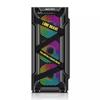 Chasis para juegos de deportes electrónicos ATX Lone Brave, torre central, lateral de vidrio templado transparente, 6 posiciones de ventilador, puede caminar hacia atrás