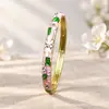 Nova pulseira de liga metálica aberta com esmalte pintado estilo chinês e gotas de óleo, souvenir popular para atrações turísticas, atacado