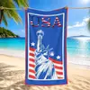 Amazon USA Día de la Independencia Toalla de Playa Impresión Digital Absorbente 4 de Julio Día de la Independencia Águila Toalla de Baño