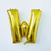 Globos de Letras de 32 pulgadas en Dorado, Plateado, Oro Rosa, Alfabeto Inglés A-Z Globo de Papel de Aluminio Decoración, Venta al por Mayor de Globos Transfronteriza
