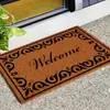 Alfombra de Bucle de Seda para Vestíbulo Estilo Simple Transfronteriza Felpudo para Puerta de Entrada Imitación de Palma de Coco Rascador de Barro y Tierra para el Hogar Felpudo Antideslizante Cortable