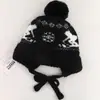 Nuevo gorro de punto Fair Isle para otoño e invierno, estilo coreano, diseño que adelgaza la cara, engrosado para abrigar, gorro de punto que cubre las orejas