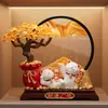 Árbol de Dinero Pintura de Arena Movediza Gatos de la Suerte Adornos Decoración de Sala de Estar Regalo de Mudanza a Casa Nueva Regalo de Inauguración de Casa Nueva Hogar
