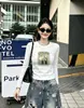 Blusa Feminina de Algodão Canelado de Manga Longa Guangzhou Shisanxing, Direto da Fábrica, 220g, Gola Redonda, Corte Justo, Camada Base, Segunda Remessa de Verão, Fornecimento Exclusivo