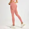 Pantalones de yoga de cintura alta para levantar glúteos para mujer, pantalones de fitness elásticos ajustados, pantalones deportivos adelgazantes con bolsillos para uso en exteriores
