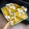 [Estilo Floral] Pañuelo de Seda Amazon Transfronterizo para Mujer 2025 Nuevo Regalo Delgado de Alta Gama para Mamá Pañuelo Cuadrado de 70