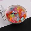 Colorido Transparente Mini Urso Acrílico DIY Feito à Mão Pulseira Caseira Pequeno Pingente Jóias Material Acessórios