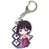 Llavero Popular de Acrílico de Demon Slayer Llavero de Fibra de Carbono de Tanjiro Nezuko Decoración para Bolso Colgante Pequeño Regalo para el Día del Niño