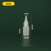 60 100 200ml Botella de Producción Transparente con Punta HDPE Botella Vacía Aprietable Botella para Salsas Doméstica Aprietable con Escala