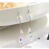 Estrella Lejana 2024 Nueva Moda Pendientes de Borla de Estrella Diseño de Joyería Pendientes de Cristal Largos Elegantes Mujer