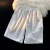 Shorts Lisos de Nuevo Estilo para Hombre Verano 2026, Talla Grande, Versátiles Casuales para Pareja, Color Caramelo Multicolor, Estilo Hong Kong, Holgados, Hasta la Rodilla