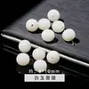 Jade Branco Raiz de Bodhi Carvão Queimado Acessório de Gato Componentes DIY Esculpidos Acessórios para Pulseira de Contas de Buda Pingentes para Venda por Atacado
