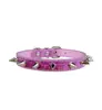 Collar Punk con Remaches Correa de Tracción Anti-Desgarro para Gato Cachorro Collar Brillante Nueva Correa para Perro
