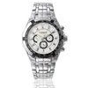 Reloj de Cuarzo de Negocios para Hombre Curren 8084 Falso Tres Ojos Correa de Acero Venta al por Mayor Transfronteriza