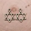 17x 13mm 0.7g joias atacado feito à mão DIY popular na Europa e América estrela de seis pontas estrela de seis pontas grande pingente de satélite