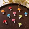 Lindos Cuentos de Hadas Estéreo Paraguas Rojo Hongo Colorido Pendientes DIY Bolsita para Pendientes Cadena para Teléfono Móvil Accesorios Colgantes