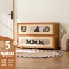 Zapatero Multicapa para Entrada de Casa con Puerta, Almacenamiento Integrado de Zapatero, Montado en Pared, Interior, Bonito Pasillo Habitación de Alquiler
