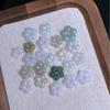 Verde Frijol Flor Pequeña Mediano Accesorios Jade Birmano un Material Artesanías Joyería Jade Ciudad de las Cuatro Estaciones Jade un Material Piezas