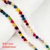 Renda Bordada Feita à Mão Estilo Étnico Colorido Bola de Pelo Tira de Tecido Acessórios para Roupas DIY Tira de Tecido com Pérolas Acessórios da Dinastia Han
