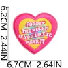 Pegatina de Tela Bordada de Carta de Amor Rosa Parche de Girasol de Dibujos Animados Decoración para Bolsa Etiqueta Bordada de Carita Sonriente Azul
