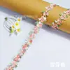 Exquisita Renda Bordada de Nove Cores Estilo Fita de Seda de Poliéster Roupa Qipao Acessórios DIY Feitos à Mão