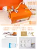 Hermes Naranja Fresco Estofado Instantáneo Nido de Pájaro Caja de Regalo Naranja Pañuelo de Seda Portátil con Logo