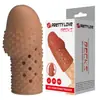 Preservativo Baile Glans Preservativo Penis Recortado Espessado Transparente Cristal Homem Preservativo Dente de Lobo Brinquedo Sexual Adulto 26290