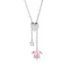 Accesorios de Moda Europeos y Americanos Cadena de Clavícula Deslizante de Acero Inoxidable, Cadena Larga Ajustable Personalizada, Elegante y Versátil
