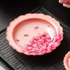 Vaso Rosa Fábrica Ru Chinoiserie com Vermelho Cor Nacional Vaso Peônia Tianxiang Tapete Porta-copos Almofada Isolante Porta-copos Prato para Xícara de Chá Prato para Frutas Secas