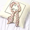 Ins fita de cetim da Coreia do Sul lenço feminino tira estreita fita decorativa multiuso versátil cinto lenço fino pequeno