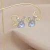 Pendientes Elegantes de Moda 2023 para Mujer Aguja de Plata S925 Pendientes de Conejo Pendientes Personalizados de Celebridad de Internet Amor