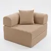 Caja de sofá comprimido envasada al vacío, pana, para salas de estar pequeñas, sofá cama reclinable fácil de plegar, algodón