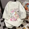 Camiseta de Manga Corta con Estampado de Gatito Lindo Estilo Casual Perezoso para Mujer 2025 Verano Longitud Media Estilo Universitario Top Versátil