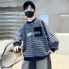 Ropa para Niños Sudadera Rayada de Primavera para Niños 2026 Nuevo Estilo para Niños Mayores Tops de Primavera para Niños Tendencia Primavera y Otoño