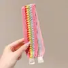 Estilo Perezoso Floral Tejido Velcro para Mujer Flequillo Dulce Adhesivo Elegante Aro para el Cabello sin Presión Diadema de Gama Alta Tocado