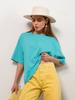 Camiseta de Verano de Venta Caliente Transfronteriza 2026 para Mujer, Algodón Puro, 16 Colores, Estilo Básico, Top Holgado, Estilo Ins Europeo y Americano, Camiseta Suave