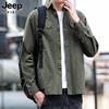 Primavera y Otoño 2024 Camisa Casual de Negocios para Jóvenes, Chaqueta Casual Moderna, Camisa Polo de Algodón para Hombre 2409