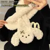 Guantes de Invierno para Mujer Lindos de Dibujos Animados Juego de Cuatro Piezas Equitación Estudiante Forrados de Felpa Engrosados Cálidos a Prueba de Frío Guantes Versátiles para Pareja