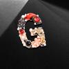 Vintage Moda Strass Pérola Carta Corpete High-end Coreano Godi Amasch Broche Casaco Roupas Pin