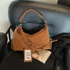 Bolso de Axila Retro de Nicho para Mujer 2025 Nuevo Bolso Tote de Estilo Coreano de Moda Bolso Cruzado Simple de Gran Capacidad Bolso para Viajar