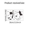 FX-F487 Cepillo de dientes creativo de dibujos animados para baño, fondo de hogar, embellecedor, adhesivo decorativo de pared autoadhesivo extraíble