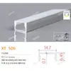 Canal de Aluminio para Luz Lineal LED al por Mayor del Fabricante, Luz Lineal con Borde, Canal de Luz de Aleación de Aluminio, Perfil de Canal de Aluminio para Luz Lineal