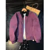 Jaqueta de Couro PU Tie-Dye Americana Cinza Masculina Primavera Lapela de Alto Padrão Jaqueta Baseball Jaqueta de Trabalho Detroit