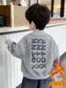 Ropa de Otoño e Invierno para Niños Sudadera con Forro de Terciopelo Estilo Coreano Niños Pequeños Mono de Terciopelo Grueso Sudadera Superior Ropa de Invierno para Bebé Moderna