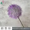 Nueva Bola de Cebolleta Bola de Espina de Tallo Único Flores Decorativas de Hotel de Lujo Flores Artificiales Salón de Banquetes Restaurante Paisajismo Flores Artificiales