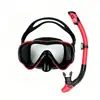 Óculos de mergulho para adultos, máscara de natação unissex para atividades ao ar livre, máscara de snorkel, conjunto de duas peças com tubo de respiração full-dry de silicone